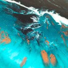 Load image into Gallery viewer, Funky Bitz | Resin Wall Art | Into The Blue close up 1