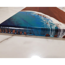 Load image into Gallery viewer, Long white wash beach serving platter